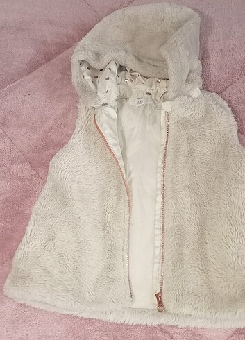 H&m kız çocuk peluş yelek 
