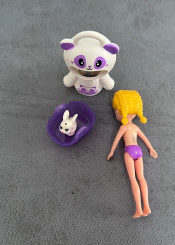 Astronot Polly pocket Mor Pastel Bebek ve Aksesuarı - Görsel 4