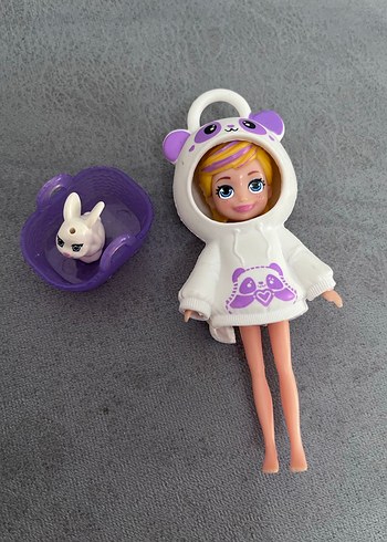 Astronot Polly pocket Mor Pastel Bebek ve Aksesuarı - Görsel 2