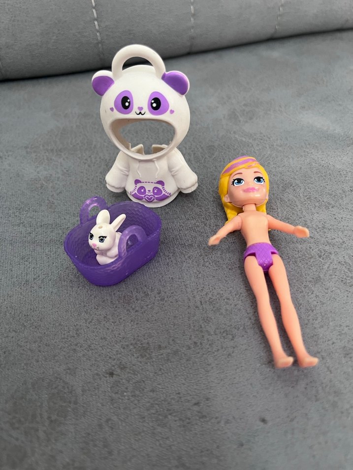 Astronot Polly pocket Mor Pastel Bebek ve Aksesuarı - Görsel 3