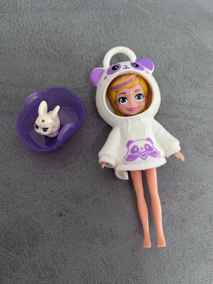 Astronot Polly pocket Mor Pastel Bebek ve Aksesuarı - Görsel 2