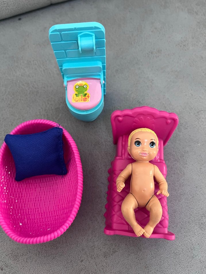 Yavru Barbıe Pembe Bebek ve Aksesuar Seti - Görsel 2