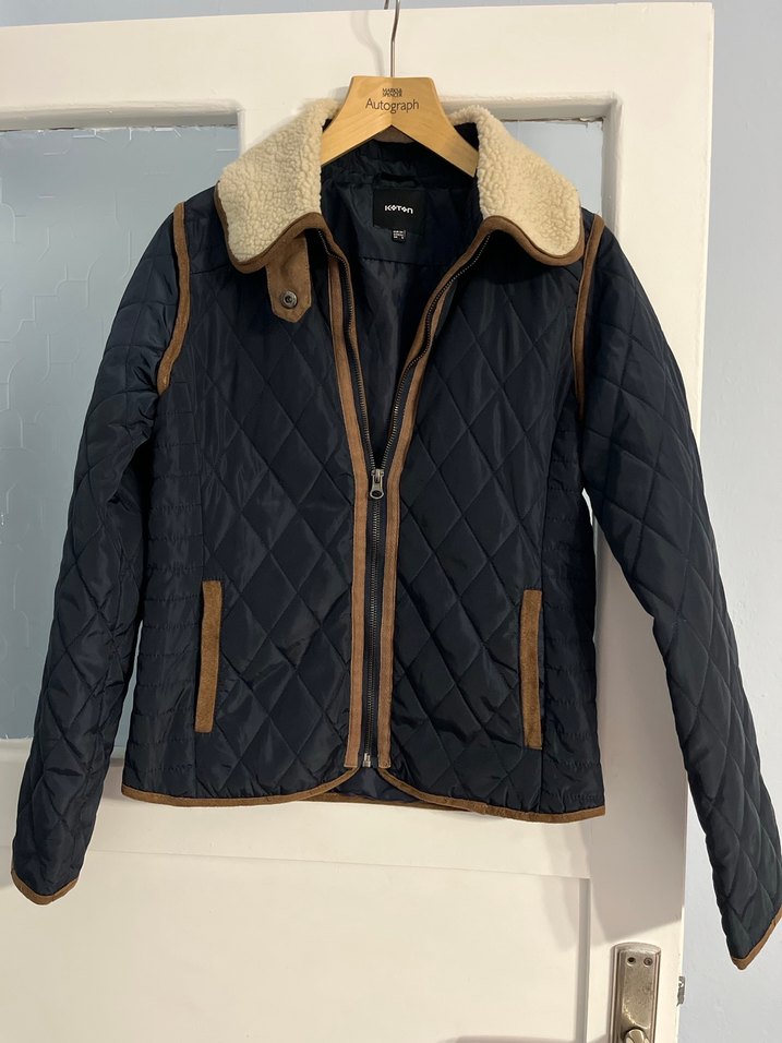 Kahverengi Kürklü Kadın Mont - Görsel 2