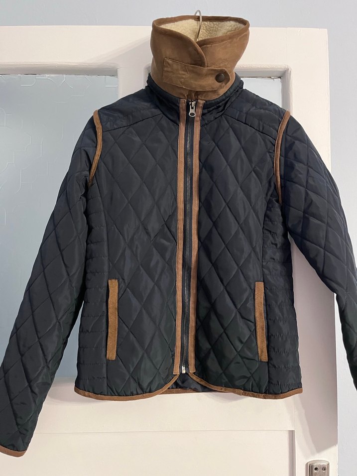 Kahverengi Kürklü Kadın Mont - Görsel 3