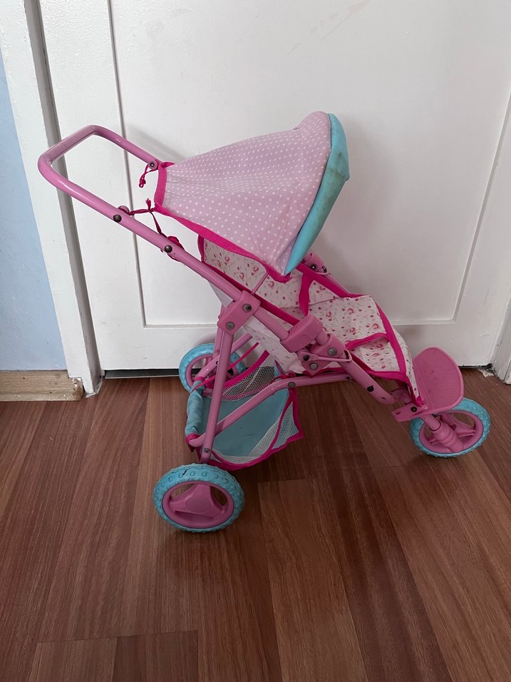 Oyuncak demir Bebek Arabası - Görsel 4