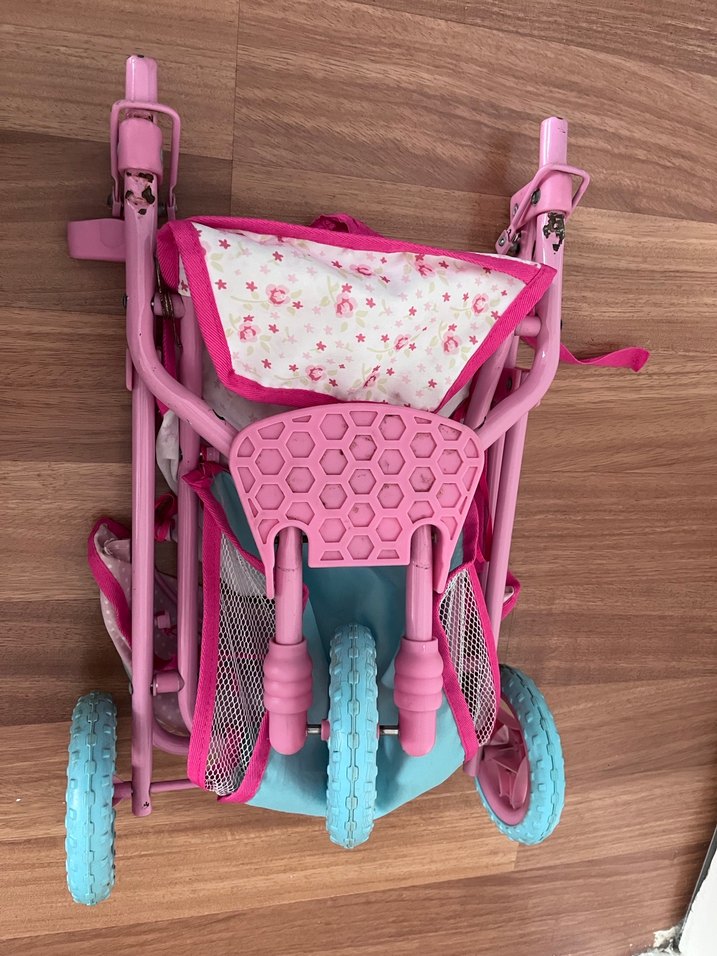 Oyuncak demir Bebek Arabası - Görsel 5