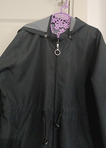 50 Beden Siyah Uzun Gotik trenckot