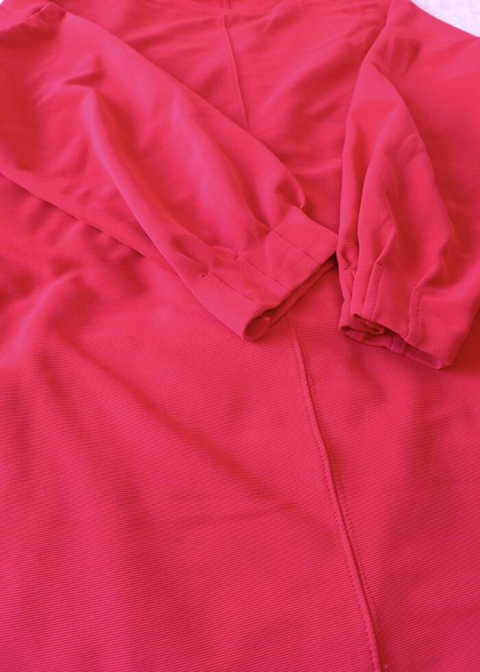 LC Waikiki büyük beden kırmızı tunik  - Görsel 4