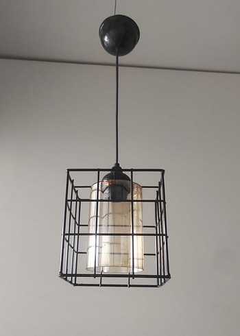 Diger Siyah Kafesli Sarkıt Lamba - Görsel 2