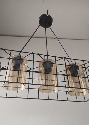 Diger Siyah Kafesli Sarkıt Lamba - Görsel 4