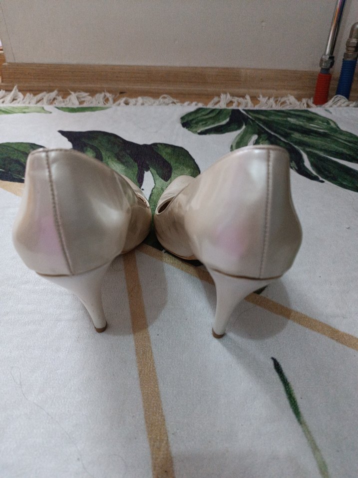 Diger Bej Stiletto Kadın Ayakkabı - Görsel 3