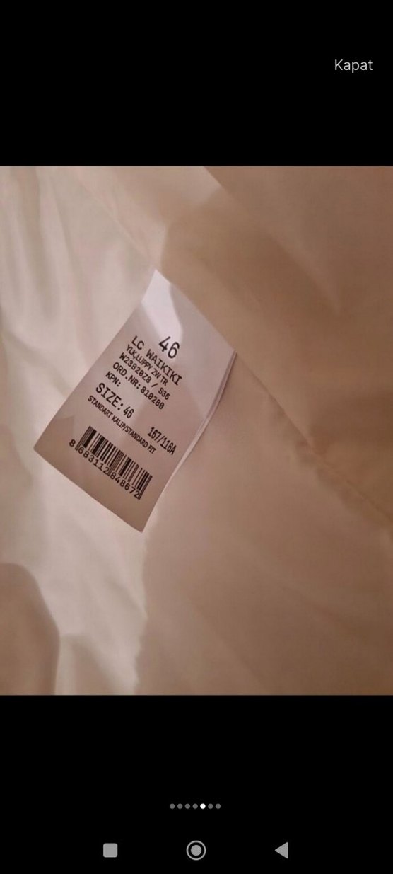 Beyaz Kürklü Kadın Midi Yelek - Görsel 4