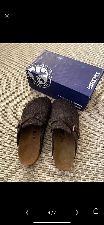 39 Beden Birkenstock keçe terlik