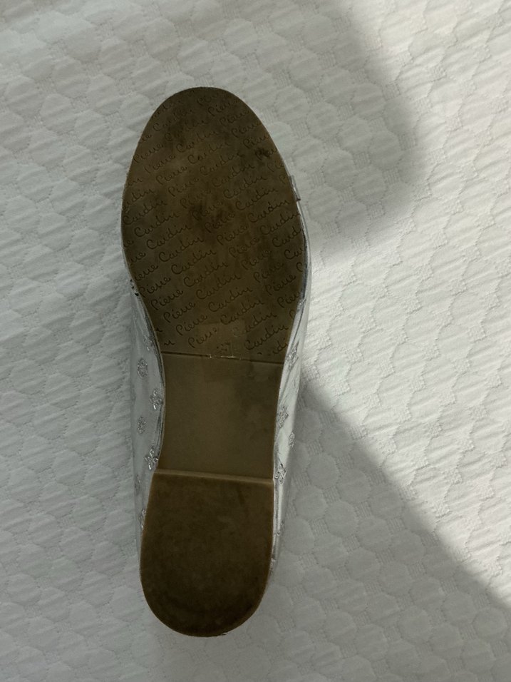 Pierre Cardin Gümüş Metalik Babet — görsel 6/7