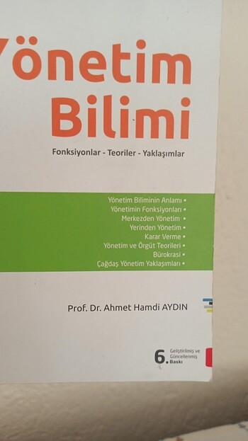  Yönetim Bilimi - Ahmet Hamdi Aydın
