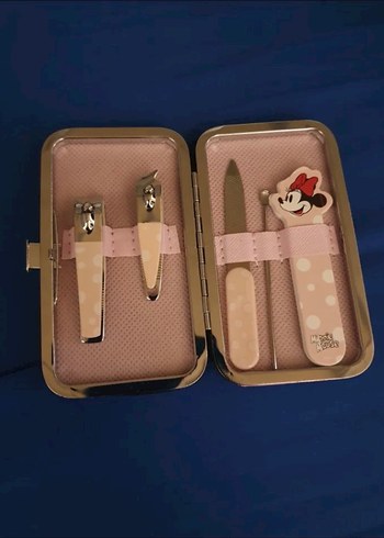 Minnie Mouse Pembe Manikür Seti - Görsel 3