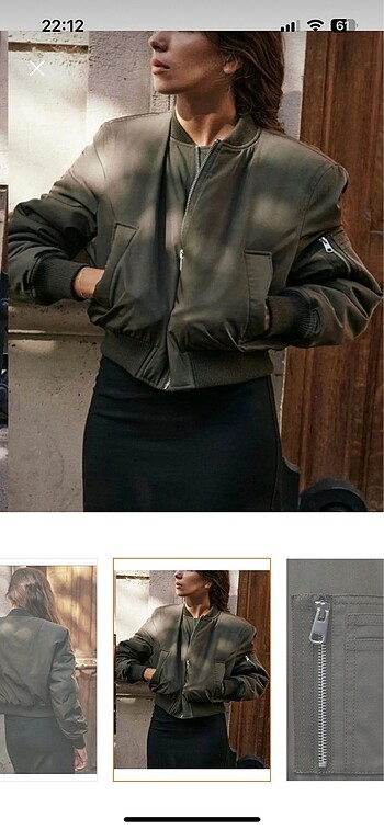 s Beden ZARA BOMBER MONT