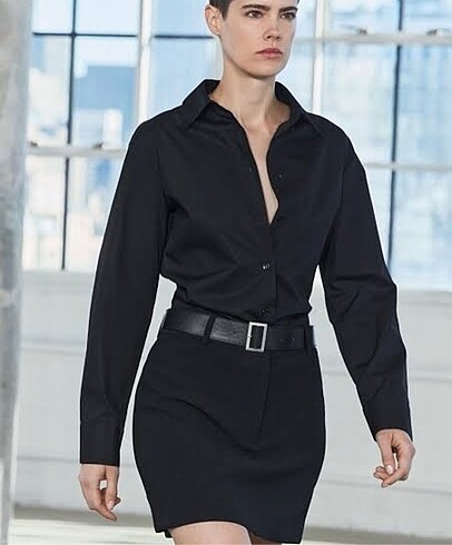 ZARA KEMERLİ ELBİSE
