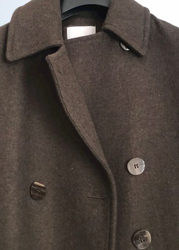 Kemerli Koyu Kahverengi Kaban - Görsel 2