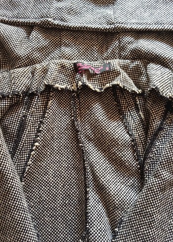 Gri Kapüşonlu Salaş Midi Kadın panço - Görsel 3