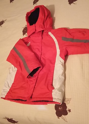 7 8 yas Çocuk Kapüşonlu Kırmızı Fermuarlı polarli mont - Görsel 2