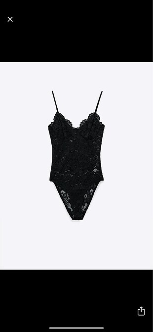 Zara siyah dantel body