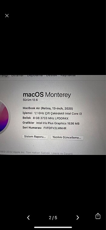 Apple Macbook air