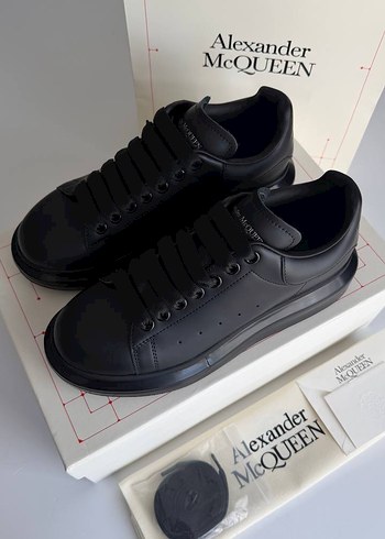 Alexander McQueen Siyah Deri Sneaker