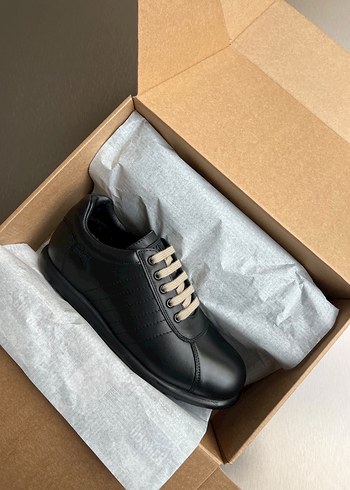 Camper Sik Siyah Deri Sneaker