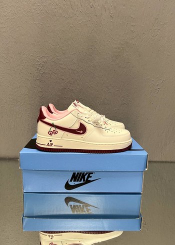 Nike Air Force 1 Krem Bordo Retro Sneaker