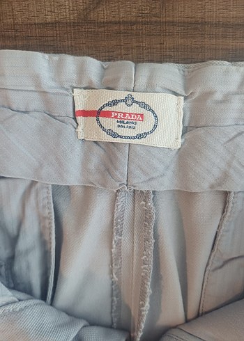 Prada Milano Orijinal Gri Erkek Kumas Pantolon Size 48 M L