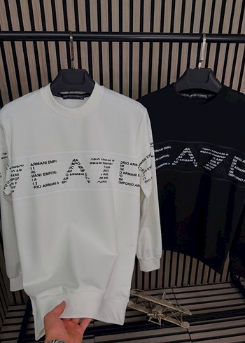Armani Emporio Logo Baskili Rahat Sweatshirt
