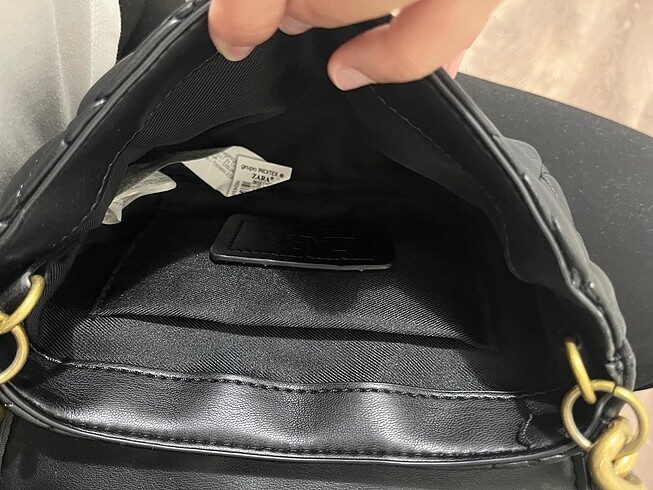  Beden Zara siyah çanta