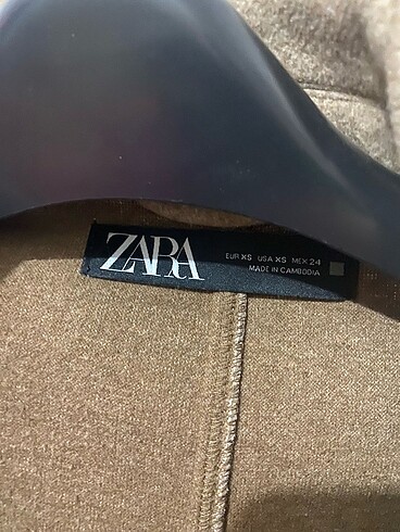 xs Beden Zara camel çeket