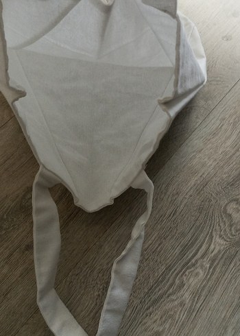 Diğer Minimalist Ekru Kanvas Omuz Cantasi