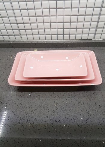 Pastel Pembe Modern Tabak Seti - Görsel 4