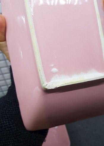 Pastel Pembe Modern Tabak Seti - Görsel 3