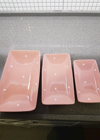 Pastel Pembe Modern Tabak Seti - Görsel 5