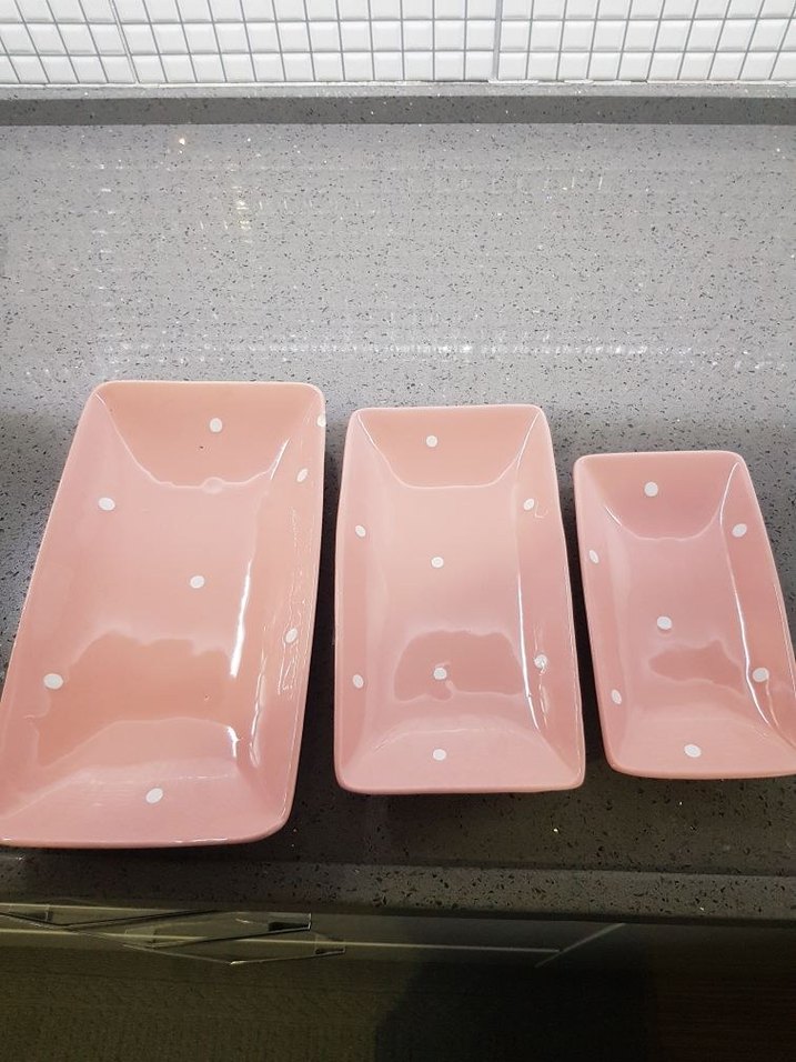 Pastel Pembe Modern Tabak Seti - Görsel 5