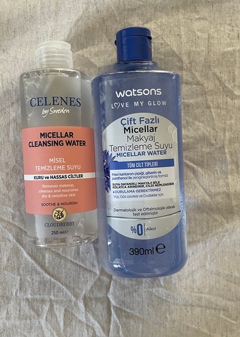 Cosmed Celenes Watsons Micellar Temizleme Suyu Seti