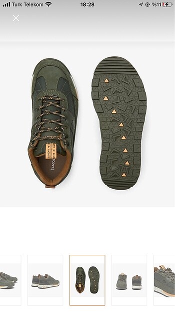 44 Beden haki Renk ORİJİNAL LACOSTE ERKEK SNEAKER