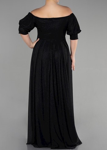 Kayık yaka abiye - Görsel 2