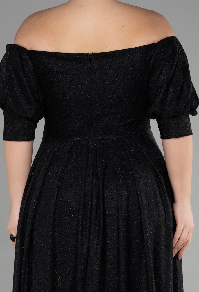 Kayık yaka abiye - Görsel 4