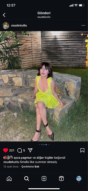 BSL FASHION Yeni sezon şık tarz mini elbise