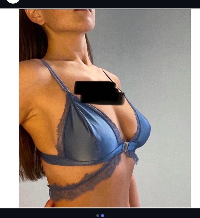 Mavi Dantel Detaylı Bohem Büstiyer - Görsel 3