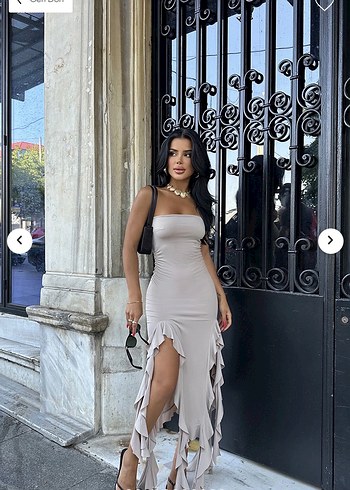 Diğer Siyah Uzun Straplez Elbise