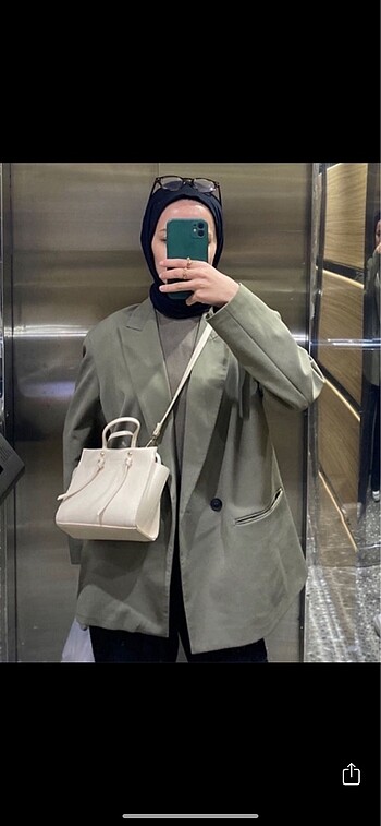 m Beden Zara Kruvaze Oversize Blazer Ceket