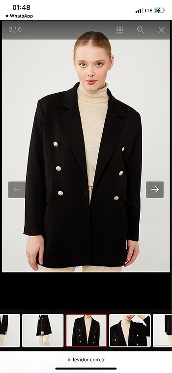 Diğer Levidor Siyah Blazer Ceket