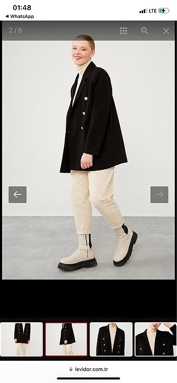 Levidor Siyah Blazer Ceket