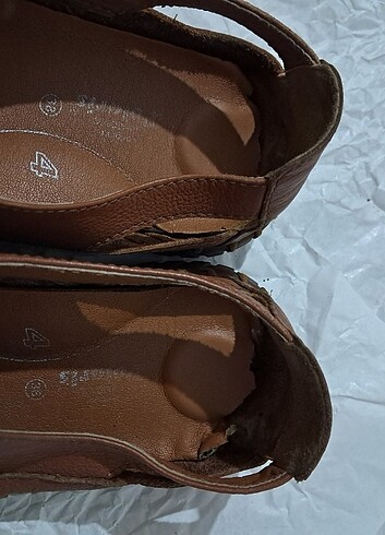 38 Beden Suni deri espadril 